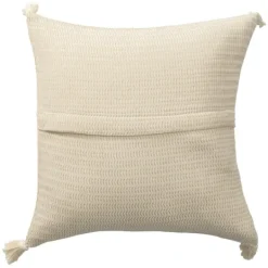 Kirkland's Home Vanilla Trapeze Organic Cotton Throw Pillow- Pillows