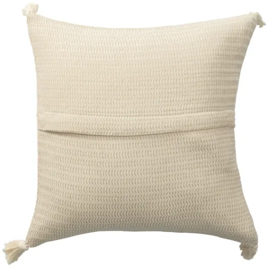 Kirkland's Home Vanilla Trapeze Organic Cotton Throw Pillow- Pillows