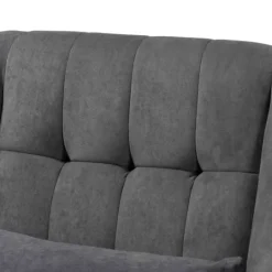 Kirkland's Home Velvet Biscuit Tufted Rocking Chair- Accent Chairs