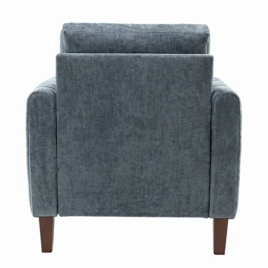 Kirkland's Home Velvet Channel Stitch Accent Chair- Accent Chairs