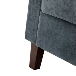Kirkland's Home Velvet Channel Stitch Accent Chair- Accent Chairs