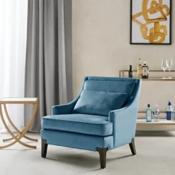Kirkland's Home Velvet Martha Stewart Accent Chair- Accent Chairs