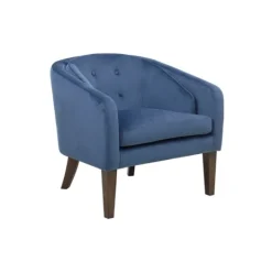 Kirkland's Home Velvet Tufted Midcentury Modern Accent Chair- Accent Chairs