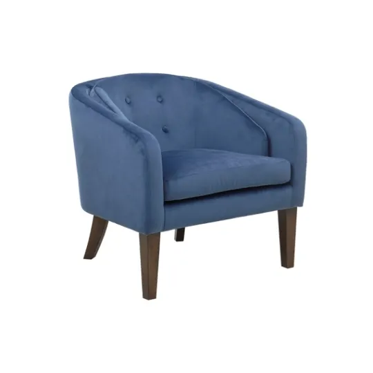 Kirkland's Home Velvet Tufted Midcentury Modern Accent Chair- Accent Chairs