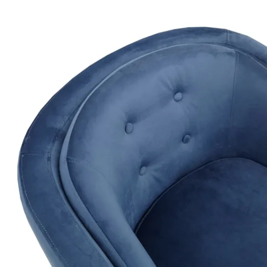 Kirkland's Home Velvet Tufted Midcentury Modern Accent Chair- Accent Chairs