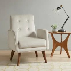 Kirkland's Home Velvet Tufted Midcentury Accent Chair- Accent Chairs