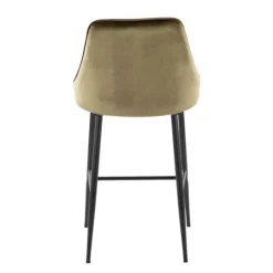 Kirkland's Home Velvet Upholstered Counter Stools, Set Of 2- Bar Stools & Counter Height Stools