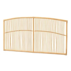 Kirkland's Home Vertical Weave Rat Queen Headboard- Beds & Headboards