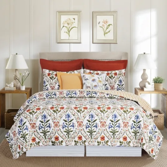 Kirkland's Home Victoria'S Garden 3-Pc. Full/Queen Quilt Set- Quilts