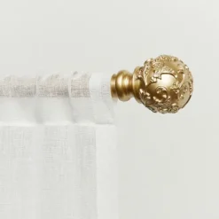 Kirkland's Home Vine Motif Gold Curtain Rod & Finial Set, 72 In.- Curtain Rods & Hardware