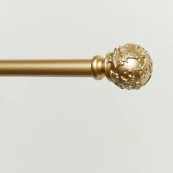 Kirkland's Home Vine Motif Gold Curtain Rod & Finial Set, 72 In.- Curtain Rods & Hardware