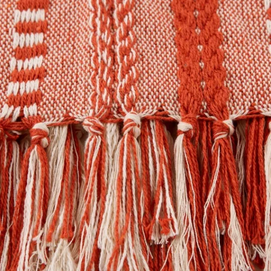 Kirkland's Home Vintage Braided Fringe Throw- Blankets & Throws