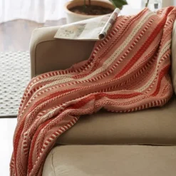 Kirkland's Home Vintage Braided Fringe Throw- Blankets & Throws