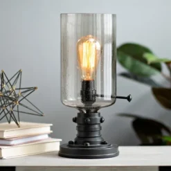 Kirkland's Home Vintage Industrial Edison Bulb Uplight- Table Lamps