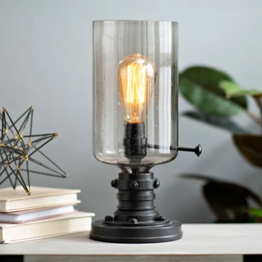 Kirkland's Home Vintage Industrial Edison Bulb Uplight- Table Lamps