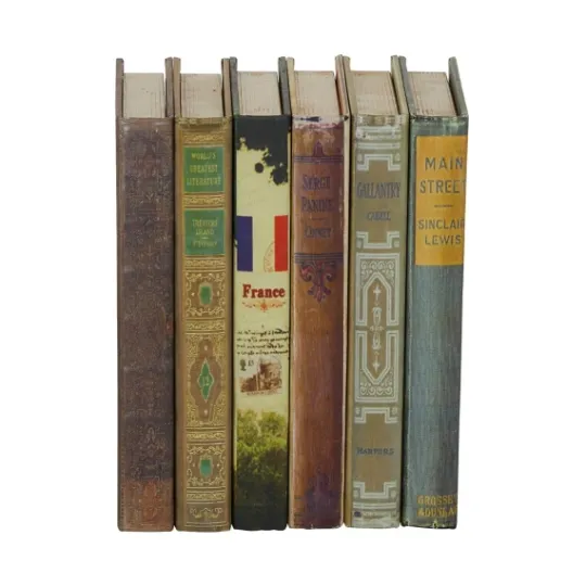 Kirkland's Home Vintage Library Decorative 6-Pc. Book Box Set- Baskets & Boxes
