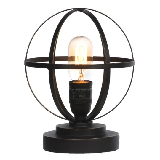 Kirkland's Home Vintage Metal Sphere Lamp- Table Lamps