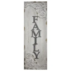 Kirkland's Home Vintage Painted Wood Family Sign- Wall Quotes & Signs