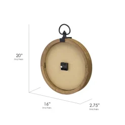 Kirkland's Home Vintage Pocket Watch Wooden Wall Clock- Clocks