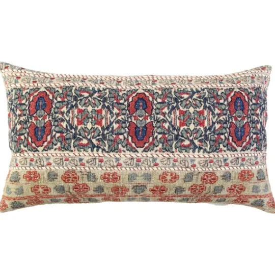 Kirkland's Home Vintage Prints Cotton Lumbar Pillow- Pillows