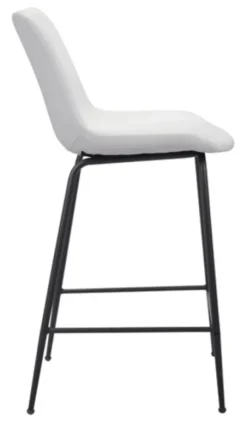 Kirkland's Home Vinyl And Steel Counter Stool- Bar Stools & Counter Height Stools