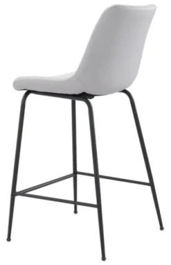 Kirkland's Home Vinyl And Steel Counter Stool- Bar Stools & Counter Height Stools