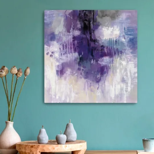 Kirkland's Home Violet Rain Canvas Art Print- Canvas Art