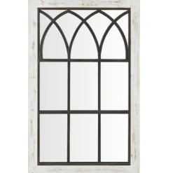 Kirkland's Home Vista Arched Windowpane Mirror, 24X37.5 In.- Decorative Mirrors