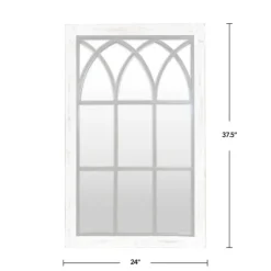 Kirkland's Home Vista Arched Windowpane Mirror, 24X37.5 In.- Decorative Mirrors