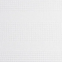 Kirkland's Home Waffle Cotton Shower Curtain- Shower Curtains