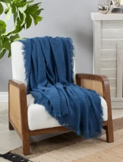 Kirkland's Home Waffle Weave Throw Blanket- Blankets & Throws