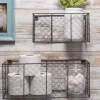 Kirkland's Home Wall Hanging Chicken Wire Baskets, Set Of 2- Wall Storage