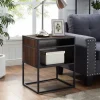 Kirkland's Home Walnut And Metal Mid-Century Modern Accent Table- Accent & End Tables