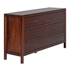 Kirkland's Home Walnut Classic 6-Drawer Dresser- Dressers & Chests