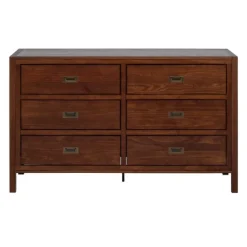 Kirkland's Home Walnut Classic 6-Drawer Dresser- Dressers & Chests