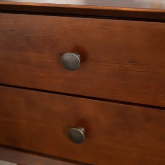 Kirkland's Home Walnut 2-Drawer Mid-Century Modern Nightstand- Nightstands