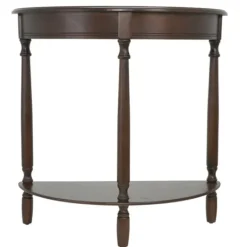 Kirkland's Home Walnut Half Moon Console Table- Entryway Furniture