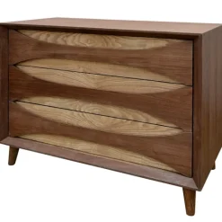 Kirkland's Home Walnut Kylie 3-Drawer Chest- Dressers & Chests