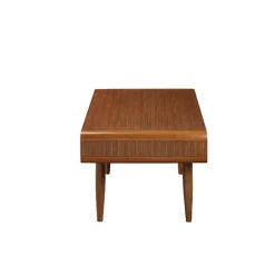 Kirkland's Home Walnut Mid-Century Modern Solid Wood Coffee Table- Coffee Tables