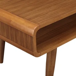 Kirkland's Home Walnut Mid-Century Modern Solid Wood Coffee Table- Coffee Tables