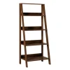 Kirkland's Home Walnut 4-Tier Ladder Bookshelf- Bookshelves