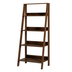 Kirkland's Home Walnut 4-Tier Ladder Bookshelf- Bookshelves