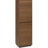 Kirkland's Home Walnut Wood 2-Door Modern Bookshelf- Bookshelves