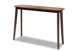 Kirkland's Home Walnut Wood Frame Splayed Legs Console- Console Tables