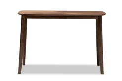 Kirkland's Home Walnut Wood Frame Splayed Legs Console- Console Tables