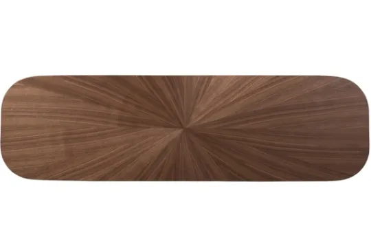 Kirkland's Home Walnut Wood Frame Splayed Legs Console- Console Tables