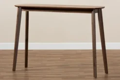 Kirkland's Home Walnut Wood Frame Splayed Legs Console- Console Tables