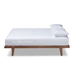 Kirkland's Home Walnut Wood Full Platform Bed- Beds & Headboards