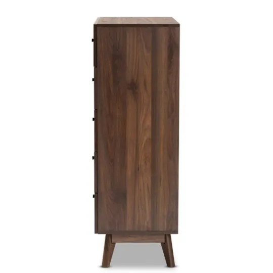 Kirkland's Home Walnut Wood Grain 5-Drawer Chest- Cabinets & Sideboards