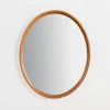 Kirkland's Home Walnut Wood Oval Wall Mirror- Decorative Mirrors
